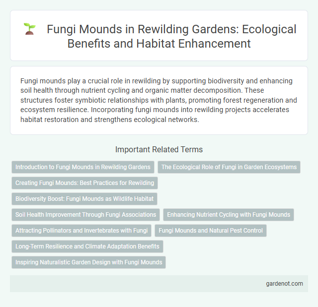 Fungi Mounds in Rewilding Gardens: Ecological Benefits and Habitat Enhancement