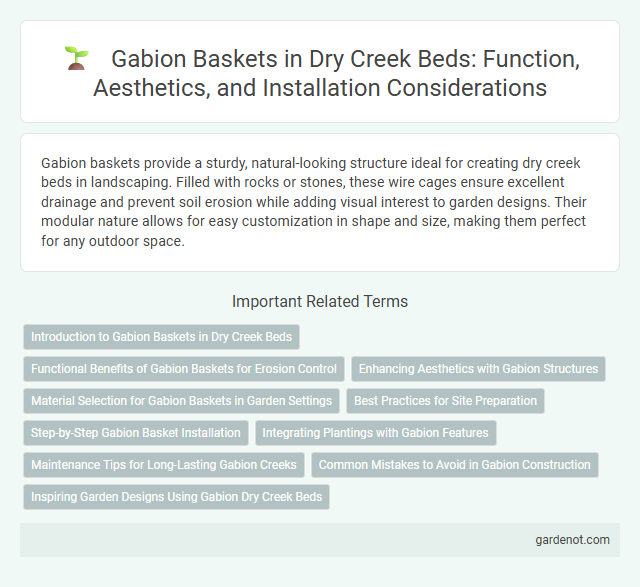 Gabion Baskets in Dry Creek Beds: Function, Aesthetics, and Installation Considerations