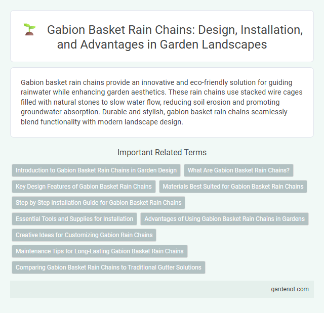 Gabion Basket Rain Chains: Design, Installation, and Advantages in Garden Landscapes