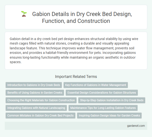 Gabion Details in Dry Creek Bed Design, Function, and Construction