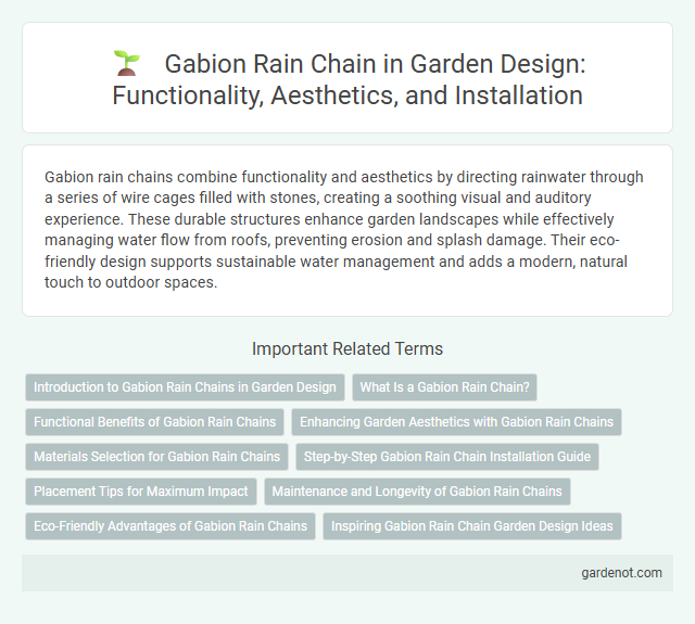 Gabion Rain Chain in Garden Design: Functionality, Aesthetics, and Installation