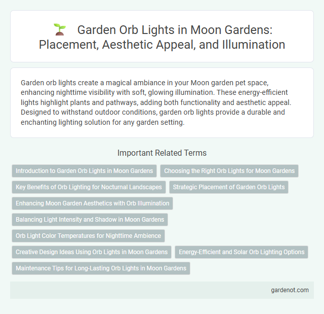 Garden Orb Lights in Moon Gardens: Placement, Aesthetic Appeal, and Illumination