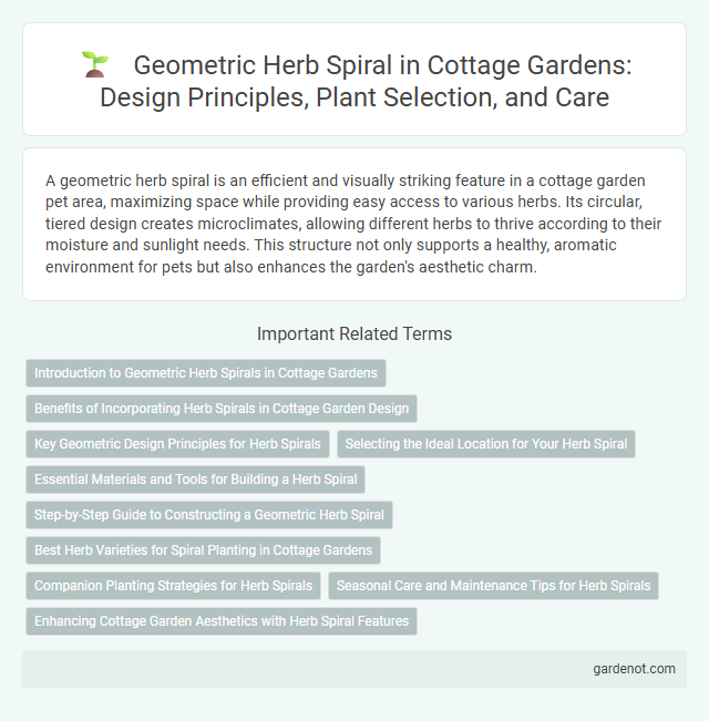 Geometric Herb Spiral in Cottage Gardens: Design Principles, Plant Selection, and Care