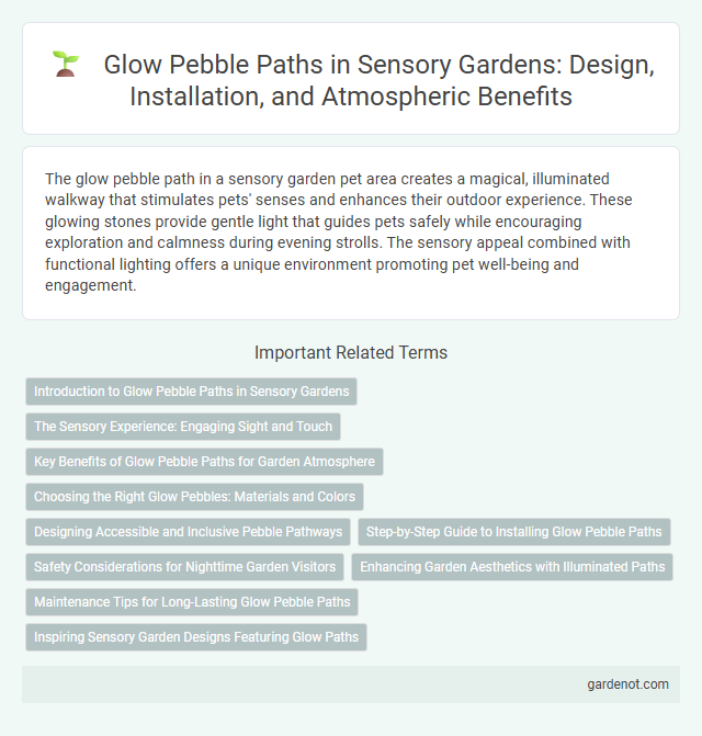 Glow Pebble Paths in Sensory Gardens: Design, Installation, and Atmospheric Benefits