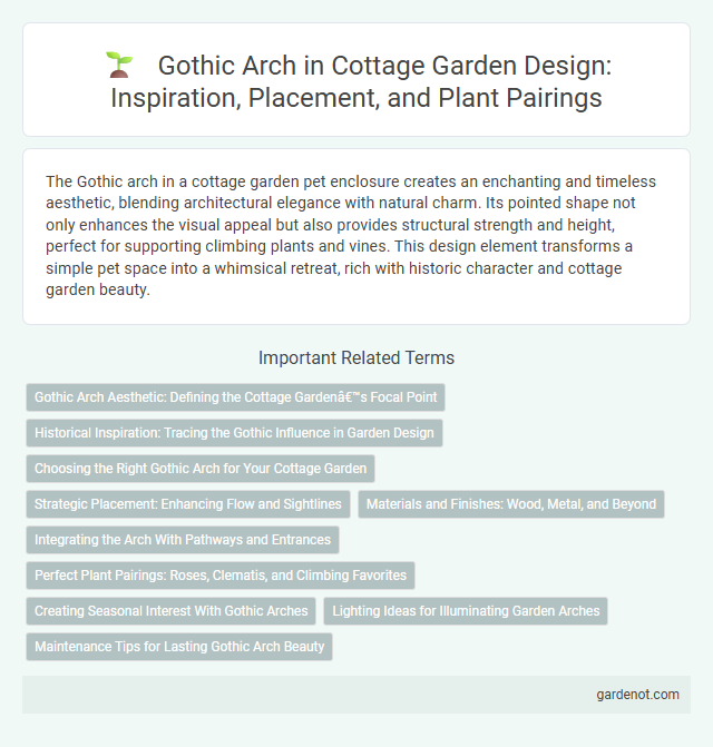 Gothic Arch in Cottage Garden Design: Inspiration, Placement, and Plant Pairings