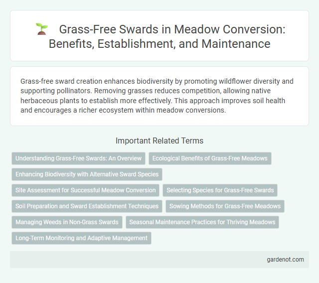 Grass-Free Swards in Meadow Conversion: Benefits, Establishment, and Maintenance