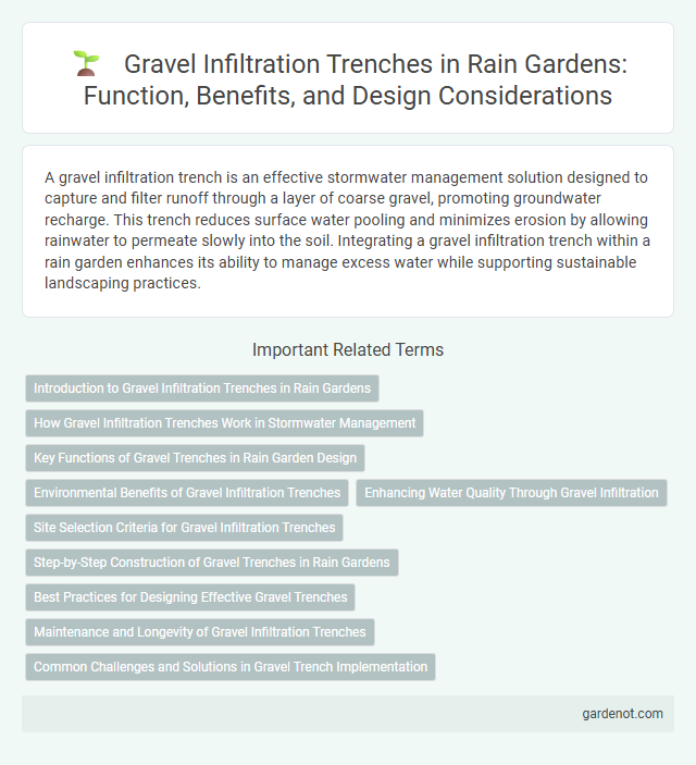 Gravel Infiltration Trenches in Rain Gardens: Function, Benefits, and Design Considerations