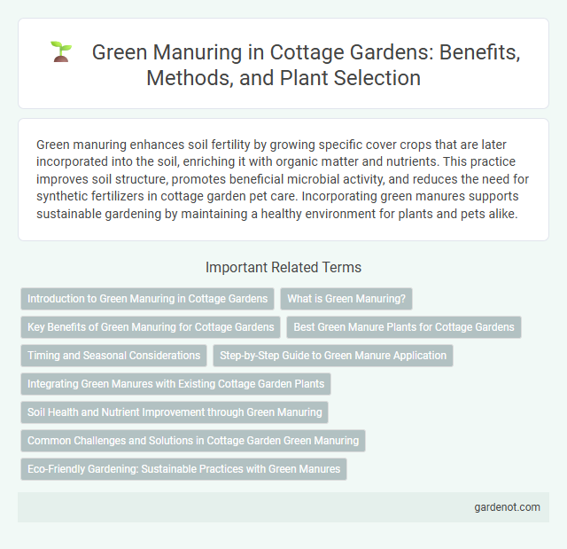 Green Manuring in Cottage Gardens: Benefits, Methods, and Plant Selection