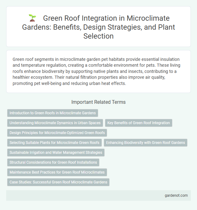 Green Roof Integration in Microclimate Gardens: Benefits, Design Strategies, and Plant Selection