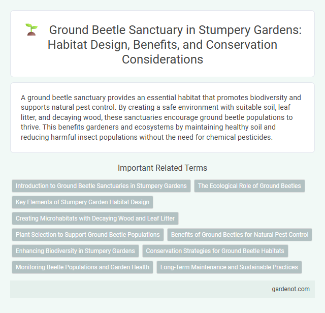 Ground Beetle Sanctuary in Stumpery Gardens: Habitat Design, Benefits, and Conservation Considerations