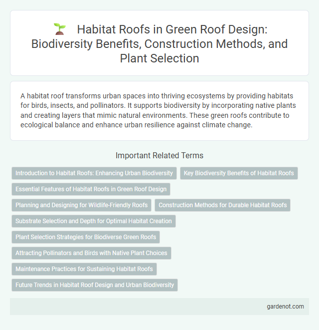 Habitat Roofs in Green Roof Design: Biodiversity Benefits, Construction Methods, and Plant Selection