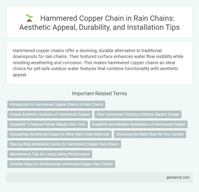 Hammered Copper Chain in Rain Chains: Aesthetic Appeal, Durability, and Installation Tips