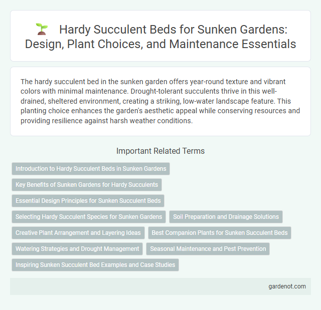Hardy Succulent Beds for Sunken Gardens: Design, Plant Choices, and Maintenance Essentials