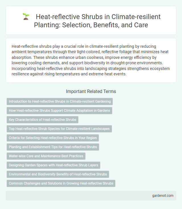 Heat-reflective Shrubs in Climate-resilient Planting: Selection, Benefits, and Care