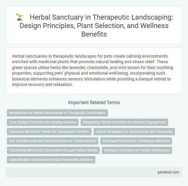 Herbal Sanctuary in Therapeutic Landscaping: Design Principles, Plant Selection, and Wellness Benefits