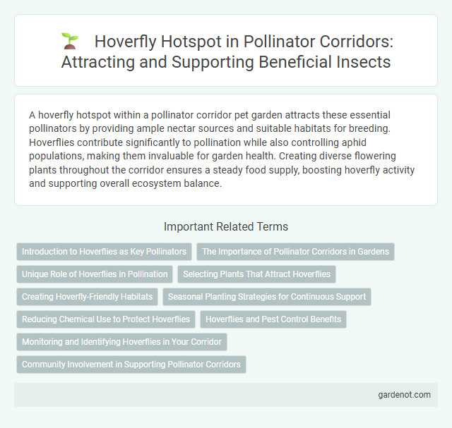 Hoverfly Hotspot in Pollinator Corridors: Attracting and Supporting Beneficial Insects