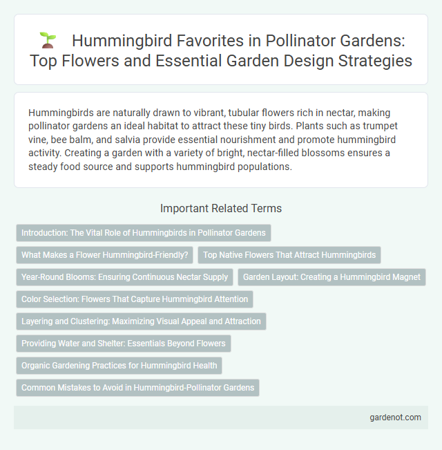 Hummingbird Favorites in Pollinator Gardens: Top Flowers and Essential Garden Design Strategies