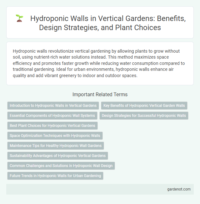Hydroponic Walls in Vertical Gardens: Benefits, Design Strategies, and Plant Choices
