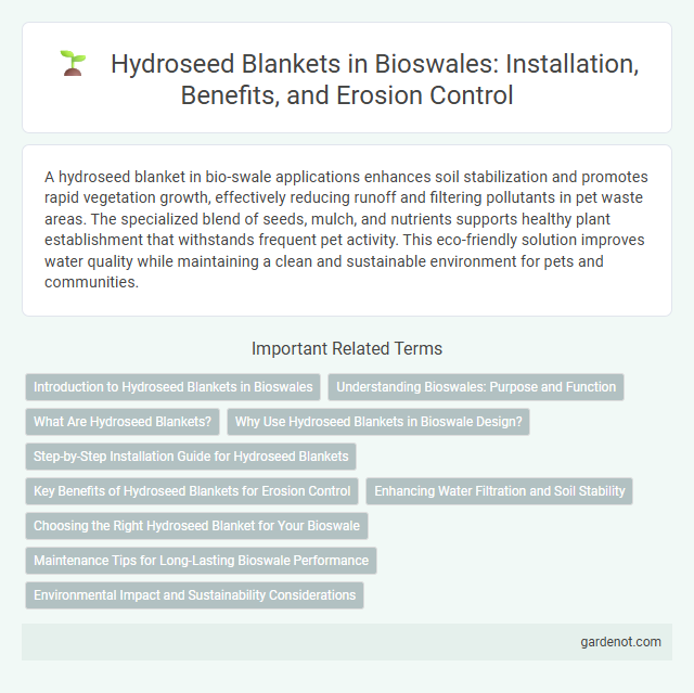 Hydroseed Blankets in Bioswales: Installation, Benefits, and Erosion Control