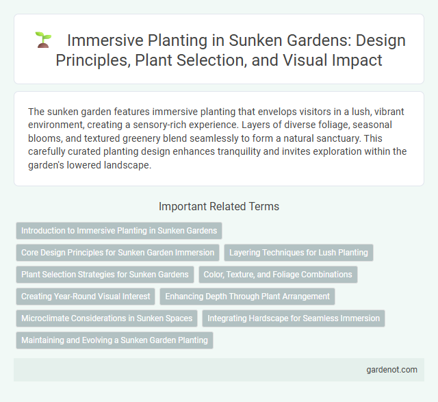 Immersive Planting in Sunken Gardens: Design Principles, Plant Selection, and Visual Impact