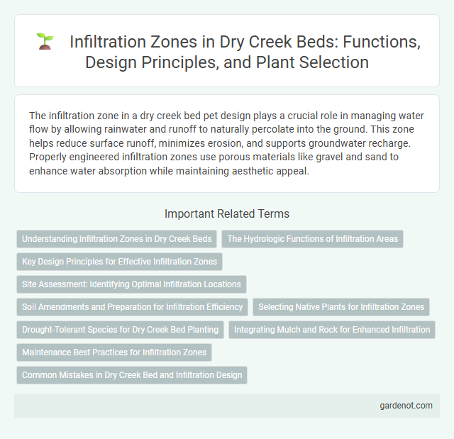 Infiltration Zones in Dry Creek Beds: Functions, Design Principles, and Plant Selection