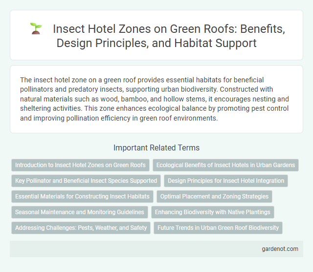 Insect Hotel Zones on Green Roofs: Benefits, Design Principles, and Habitat Support