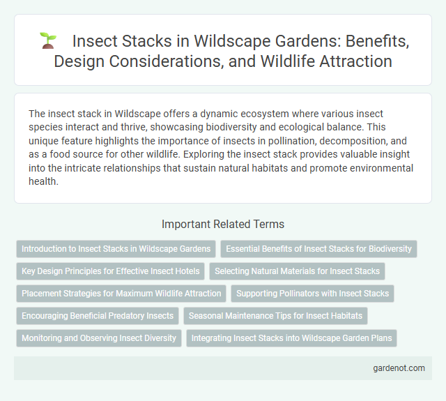 Insect Stacks in Wildscape Gardens: Benefits, Design Considerations, and Wildlife Attraction