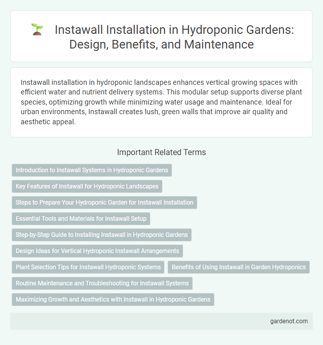 Instawall Installation in Hydroponic Gardens: Design, Benefits, and Maintenance