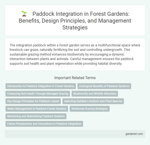 Paddock Integration in Forest Gardens: Benefits, Design Principles, and Management Strategies