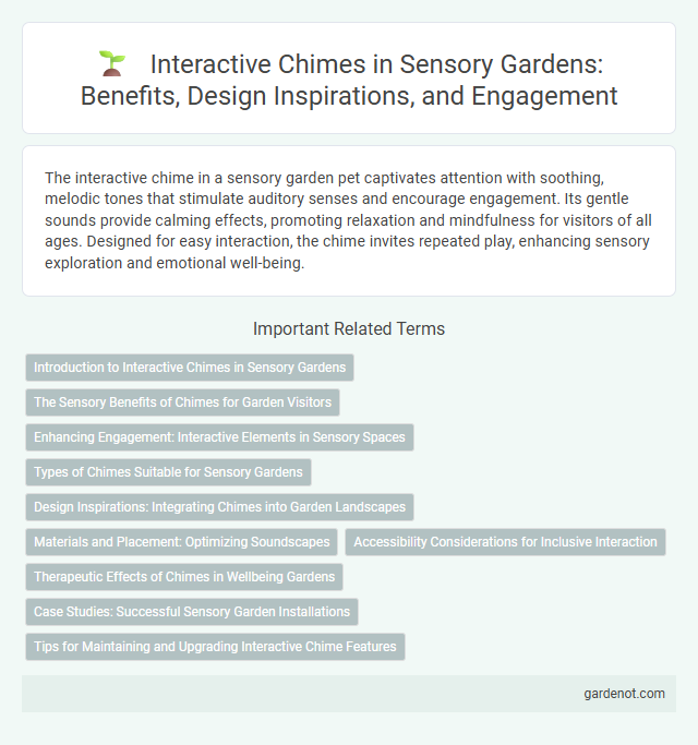 Interactive Chimes in Sensory Gardens: Benefits, Design Inspirations, and Engagement