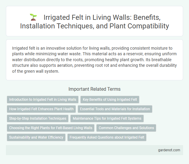 Irrigated Felt in Living Walls: Benefits, Installation Techniques, and Plant Compatibility