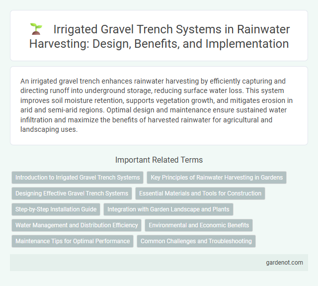Irrigated Gravel Trench Systems in Rainwater Harvesting: Design, Benefits, and Implementation