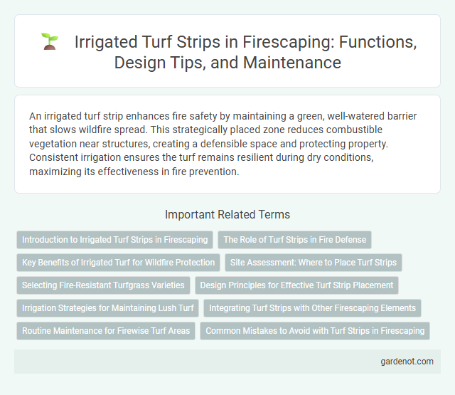 Irrigated Turf Strips in Firescaping: Functions, Design Tips, and Maintenance