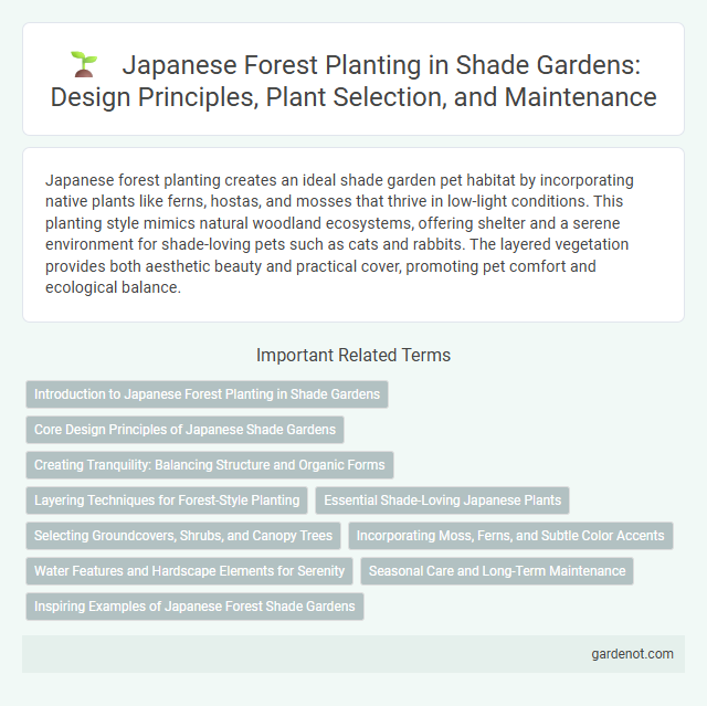 Japanese Forest Planting in Shade Gardens: Design Principles, Plant Selection, and Maintenance