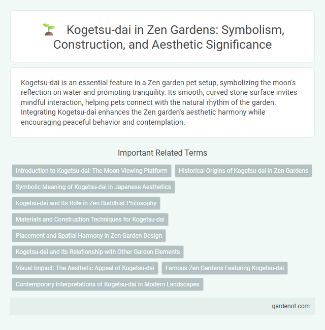 Kogetsu-dai in Zen Gardens: Symbolism, Construction, and Aesthetic Significance