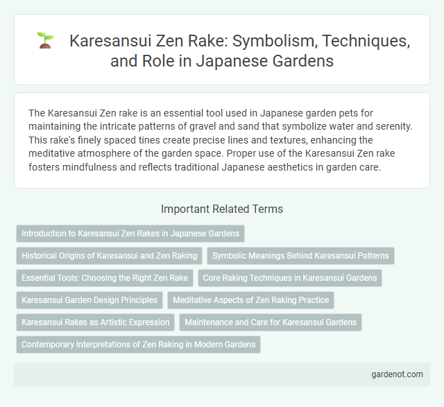 Karesansui Zen Rake: Symbolism, Techniques, and Role in Japanese Gardens