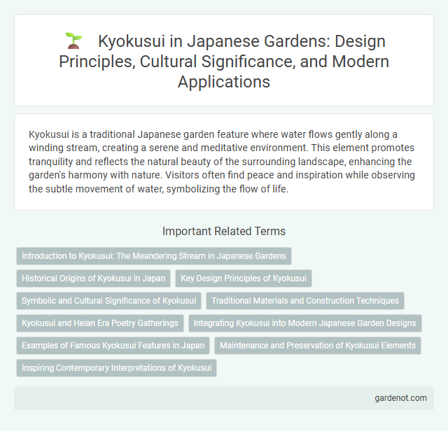 Kyokusui in Japanese Gardens: Design Principles, Cultural Significance, and Modern Applications