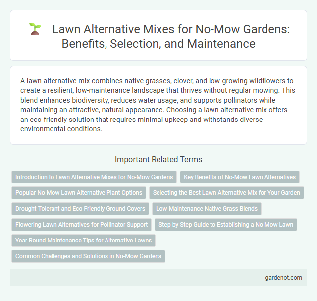 Lawn Alternative Mixes for No-Mow Gardens: Benefits, Selection, and Maintenance