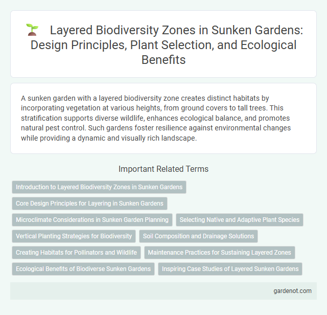 Layered Biodiversity Zones in Sunken Gardens: Design Principles, Plant Selection, and Ecological Benefits