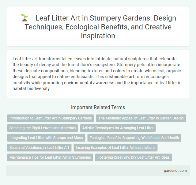 Leaf Litter Art in Stumpery Gardens: Design Techniques, Ecological Benefits, and Creative Inspiration