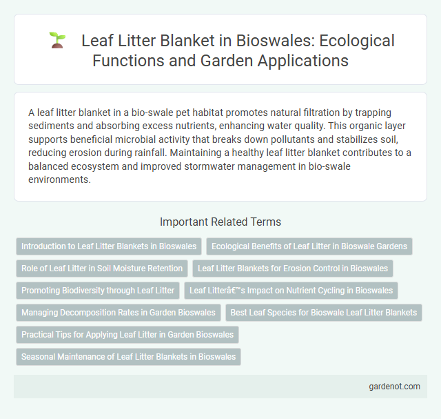 Leaf Litter Blanket in Bioswales: Ecological Functions and Garden Applications
