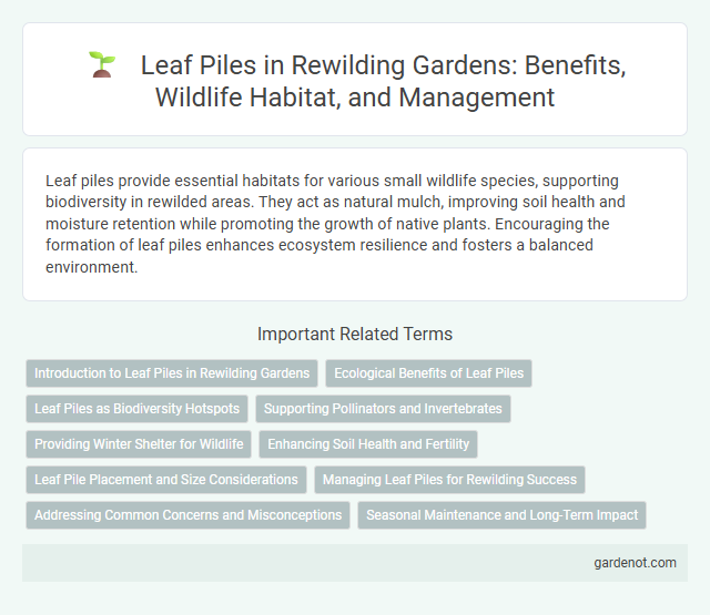 Leaf Piles in Rewilding Gardens: Benefits, Wildlife Habitat, and Management