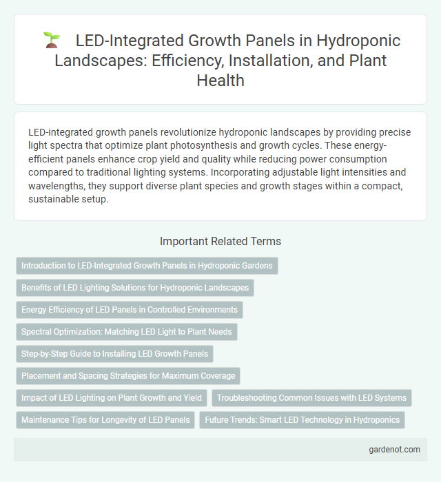 LED-Integrated Growth Panels in Hydroponic Landscapes: Efficiency, Installation, and Plant Health