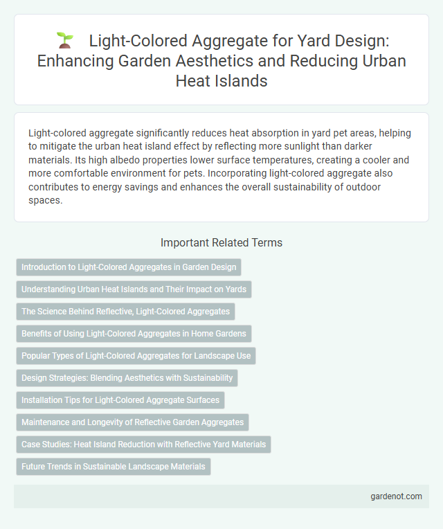 Light-Colored Aggregate for Yard Design: Enhancing Garden Aesthetics and Reducing Urban Heat Islands