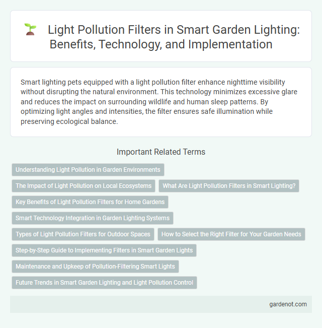 Light Pollution Filters in Smart Garden Lighting: Benefits, Technology, and Implementation