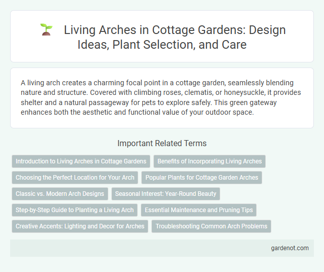 Living Arches in Cottage Gardens: Design Ideas, Plant Selection, and Care