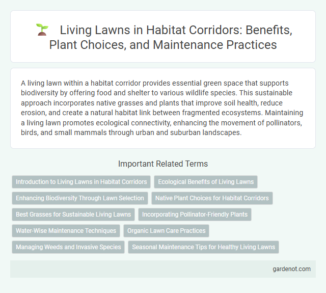 Living Lawns in Habitat Corridors: Benefits, Plant Choices, and Maintenance Practices