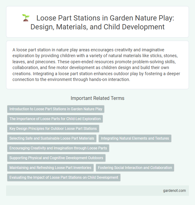 Loose Part Stations in Garden Nature Play: Design, Materials, and Child Development