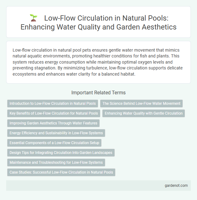 Low-Flow Circulation in Natural Pools: Enhancing Water Quality and Garden Aesthetics