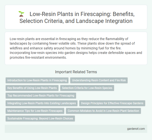 Low-Resin Plants in Firescaping: Benefits, Selection Criteria, and Landscape Integration